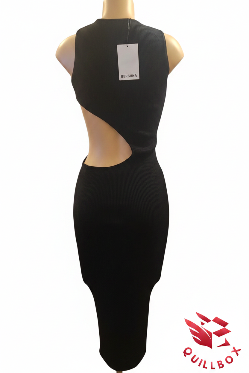Vestido Bershka Negro Cut-Ou